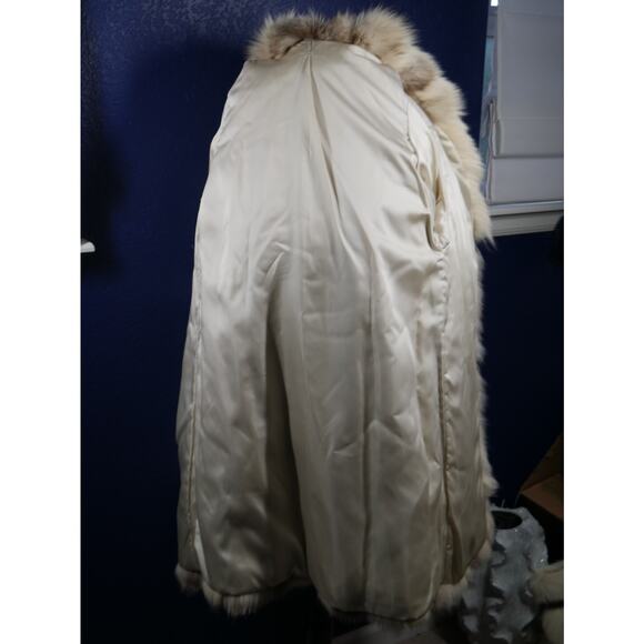 Gorgeous Platinum Blush Fox Fur Stroller Coat Jacket - Picture 5 of 6